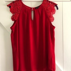 Express short sleeve crochet top